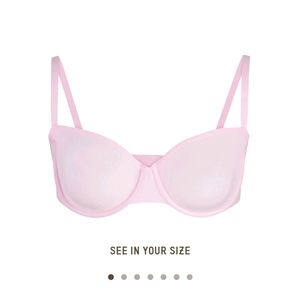 Skims Cherry Blossom straight neck bra